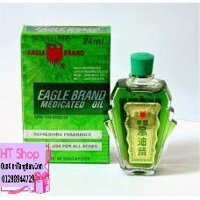 Dầu gió xanh Singapore con Ó Eagle Brand 24ml