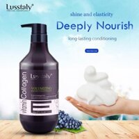 DẦU GỘI 1 Dầu gội phục hồi siêu mượt tóc cao cấp Lusstaly Vitamin Collagen Moisturizing Comfort shampoo 800ml DẦU GỘI 1