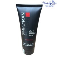 Dầu gội 3 trong 1 không chứa Nouvelle Simpyman Match 3 in 1 Performance Shampoo ( Paraben-free ) 200ml [ TN ]