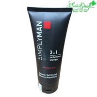 Dầu gội 3 trong 1 không chứa Nouvelle Simpyman Match 3 in 1 Performance Shampoo ( Paraben-free ) 200ml ( MK )