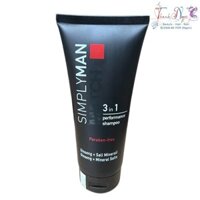 Dầu gội 3 trong 1 không chứa Nouvelle Simpyman Match 3 in 1 Performance Shampoo ( Paraben-free ) 200ml - TN