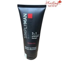 Dầu gội 3 trong 1 không chứa Nouvelle Simpyman Match 3 in 1 Performance Shampoo ( Paraben-free ) 200ml [ MK ]