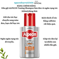 Dầu gội ALPECIN Tuning Shampoo làm đen và ngăn rụng tóc 200ml,Hàng Đức date xa