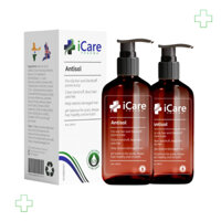 Dầu Gội Antisol - Dầu Gội iCare Pharma Antisol Sạch Gàu Chiết Xuất Dược Liệu Sạch Gàu, Giảm Ngứa, Chống Rụng