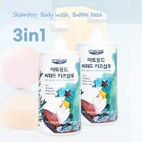 Dầu gội Atomonde Kids 3in1 Dầu gội Bodywash 1000ml Sữa tắm bong bóng sữa rửa mặt từ đầu đến chân Thân thiện với dị ứng K-Beauty OEM & ODM