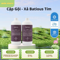 Dầu Gội Batious Chính Hãng - Dầu  Xả Phục Hồi Tóc Hư Tổn Đa Tầng Tái Tạo Nang Tóc Batious Màu Tím