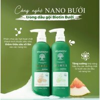 Dầu Gội Biotin Bưởi 1000ml Giúp giảm rụng, kích mọc, phục hồi tóc hư tổn nguyên dầu gội