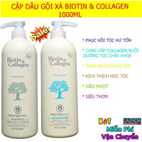 Dầu Gội Biotin & Collagen Chống Rụng Kích Thích Mọc Tóc Mềm Mượt - Cặp Dầu Gội Biotin & Collagen