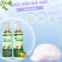 Dầu gội bơ G63 COLLAGEN chiết suất bơ giúp chống lão hoá da đầu, mượt tóc và ngăn ngừa gãy rụng Minh Anh Hair Store