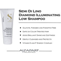 Dầu Gội Bóng Mượt Alfaparf Milano Semi Di Lino Diamond Illuminating Low Shampoo 75ml Mini