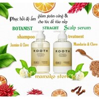 Dầu gội Botanist từ serum Rooth Straight Loose Botanical Scalp Serum /màu vàng nhạt phục hồi tóc xoăn hư tổn suông thẳng