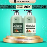 Dầu gội bưởi QH Lactus Season Dầu gội bồ kết hà thủ ô chanh gừng ngăn gàu, kiềm dầu, gãy rụng 500ml