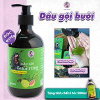 Dầu gội bưởi rừng - Hỗ trợ tóc con mọc như nấm rừng mọc sau mưa - Chai 500ml ( tặng khẩu trang 5 lớp kháng khuẩn )
