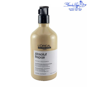 Dầu gội chăm sóc tóc hư tổn Loreal Absolut Repair Lipidium 500ml