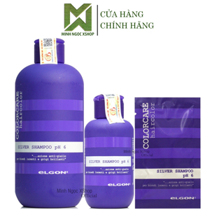 Dầu gội chăm sóc tóc tẩy trắng, bạch kim Elgon Silver Colorcare - 300ml