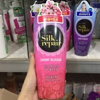 Dầu gội chăm sóc và nuôi dưỡng tóc Elastine Silk Repair 550 ml - Hương Hoa Anh Đào