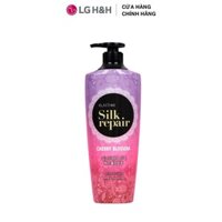 Dầu gội chăm sóc và nuôi dưỡng tóc Elastine Silk Repair 550ml - Hương Hoa Anh Đào(tím hồng)