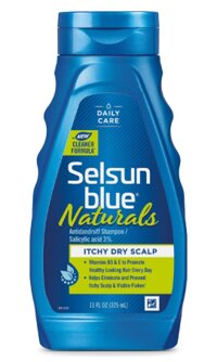 Dầu gội cho da đầu gàu Selsun Blue Naturals Itchy Dry Scalp Shampoo 11Oz 325ml