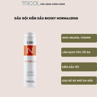 Dầu gội cho tóc dầu, làm sạch da đầu giúp tóc chắc khỏe Tricol Biosky Normalizing Shampoo 250ml