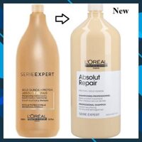 Dầu gội cho tóc hư tổn LORÉAL Serie Expert Absolut Repair Instant resurfacing shampoo 1500ml - Chính hãng