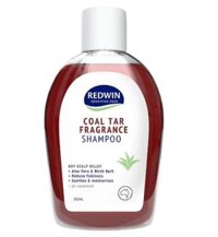 Dầu gội cho viêm da tiết bã trị gàu, chàm khô, vảy nến Redwin Coal Tar Fragrance (Chai/250ml)