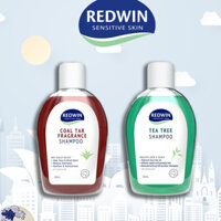 Dầu gội chống gàu, nấm, giảm nhờn Redwin Coal Tar / Tea tree Úc (BR)