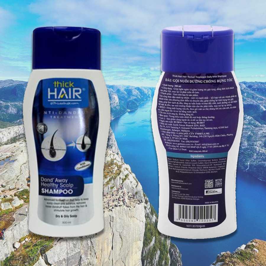 Dầu gội chống rụng tóc Thick Hair Revival Treatment Daily Mild Shampoo 300ml