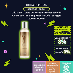 Dầu gội chữa trị tóc hư tổn SP Wella Luxe Oil Keratin Protect - 1000ml