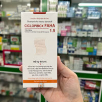 Dầu gội Ciclopirox Faha 1.5-Hỗ trợ điều trị nấm da đầu,nấm men,viêm da tiết bã,ngứa,rụng tóc