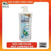 Dầu Gội Clear 900g Sạch Gàu Mát Lạnh Bạc Hà Giá Rẻ