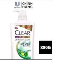 Dầu gội clear bac hà 880g