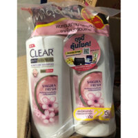 Dầu gội Clear Hoa Anh Đào nhập khẩu Thái Lan [CAM KẾT CHÍNH HÃNG] - 820ml/2 chai