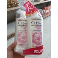 Dầu gội Clear hoa anh đào Thái Lan 2 chai 370 ml