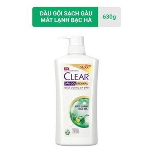 Dầu gội Clear mát lạnh bạc hà 650g