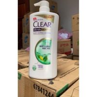Dầu gội clear mát lạnh bạc hà 900g