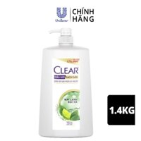 Dầu Gội Clear Mát Lạnh Bạc Hà Chai - 1.4 Kg