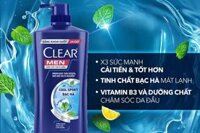 Dầu gội Clear men bạc hà – chai 630g