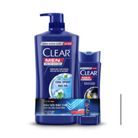 Dầu Gội Clear Men Bạc Hà 630G Tặng Kèm Dầu Gội Clear Men 140G