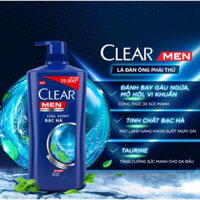 Dầu gội Clear Men bạc hà mát lạnh 631ml/900ml/clia bạc hà 900