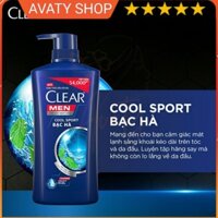 Dầu Gội Clear Men Bạc Hà Mát Lạnh Chai 650g