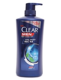 Dầu Gội Clear Men Cool Sport Bạc Hà 650g