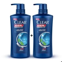 Dầu gội clear men cool spqrt bạc hà (620ml ]