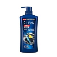 Dầu gội CLear Men Deep Cleanse-Dầu gội sạch gàu sạch sâu, chai (630g/612ml),