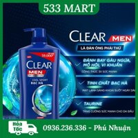 Dầu gội Clear Men mát lạnh bạc hà đủ size 165ml/ 330ml/ 612ml/ 900ml