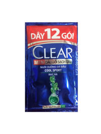 Dầu Gội Clear Men Mát Lạnh Bạc Hà (dây 12 gói)