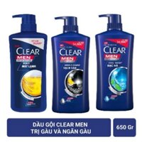 Dầu Gội Clear Men Sạch Gầu Mát Lạnh 630g