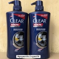 Dầu gội Clear Men sạch sâu da đầu hương vỏ cam 630g