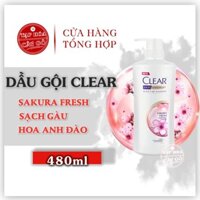 DẦU GỘI CLEAR THÁI LAN 🌸 SAKURA FRESH HOA ANH ĐÀO 480ML