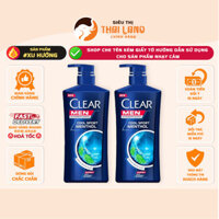 Dầu gội Clear Thái Lan 390ml, dầu gội Clear Men Deep Cleanser than hoạt tính, cool sport menthol