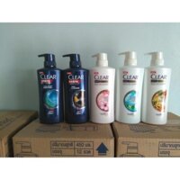 Dầu gội Clear Than hoạt tính, Thảo dược, Bạc hà, Men, Anh Đào 390ml Thái lan